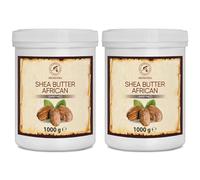 Manteca de Karité Set 2x1000g - Shea Butter Africana - Puro y Natural - Butyrospermum Parkii - Hidratante Corporal - Cuidado Facial - Aceite para Cabello - Piel - Uñas