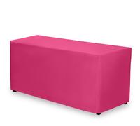 Mantel ajustable Gee Di Moda - 72 x 30 pulgadas fucsia para mesa rectangular de 6 pies - Tela lavable de alta resistencia - Para mesa de buffet d