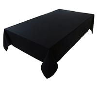 Mantel algodón, colección Concept, Color y tamaño a Elegir (Mantel - 150 x 150 cm, Negro)