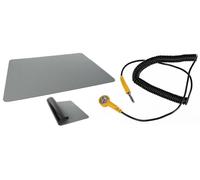 Velleman Alfombra de soldadura con cable de tierra, 600 x 500 mm, gris