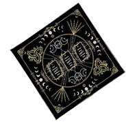 Mantel artístico con temática oculta, duradero, elegante, diseño de tarotes, accesorios de adivinación, funda de mesa para herramientas rituales