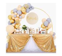 Mantel B-COOL con lentejuelas doradas para fiestas, con purpurina, de 152 x 264 cm, rectangular, elegante y con clase, para Navidad, Halloween, f