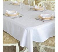 Mantel blanco con tratamiento antimanchasReferencia: Lines., Blanco, 59 x 118" (150 x 300cm)