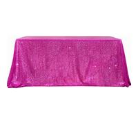 Mantel cuadrado de lentejuelas fucsia B-COOL de 90 x 90 pulgadas, al por mayor, con purpurina, para bodas, fiestas de cumplea os y decoraci n.