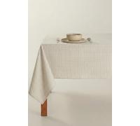 Mantel cuadros 140 x 240 cm CRUDO/NEGRO M