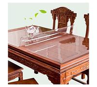 Mantel,cubierta De Mesa Cristal Transparente,almohadilla Protectora De Vidrio Suave Pvc,manteles Rectangular Limpiable,para Interior/exterior,jardín,muebles,1,5mm Grosor,90x140cm/35.4*55.1in