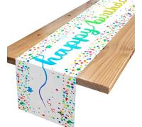 Mantel Cumpleaños 35×180 cm Mantel Papel, Mantel Cumpleaños Infantil Mantel Desechable Fiesta, Mantel Fiesta Cumpleaños Mantel de Plastico Duradero Ecológico Agregue un Toque de Fantasía a Su Fiesta