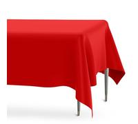 Mantel Cumpleaños,Funda Mesa Exterior,Manteles Antimanchas,Mantel Mesa Rectangular,Mantel Plastico Mesa Rectangular,Manteles Desechables Tela,Funda Para Mesa Jardin,Mantel Rojo274x137cm Grueso 2Piezas