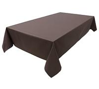 Lemos Home Mantel de Mesa algodón, colección Concept, Color y tamaño a Elegir (Mantel - 120 x 200 cm), Color marrón