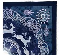 Mantel de adivinaciones con símbolo de conejos, astrología, tarots, cartas, altares, tela, adivinaciones, juego de mesa, accesorio, símbolo, patrón, tarots, carta, espiritual