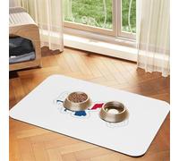 Mantel de cuero absorbente con estampado de mapa de la bandera de Panamá para perros y gatos, tapete de alimentación de cuero para perros y gatos