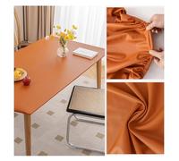 Mantel de cuero con borde elástico, impermeable, resistente a las manchas, rectangular, protector de mesa para comedor, cocina, oficina, exterior, patio, jardín (90 x 120 cm, ge)