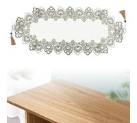 Mantel de encaje con borlas elegantes, perfecto para vestir tu sala de estar o cocina (1)