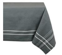 Mantel de estilo r stico de la colecci n DII French Stripe para mesa de comedor, 60 x 104 pulgadas, Chambray gris