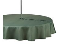 Mantel de exterior DII con estampado de alcachofa en tonos enrejados y cremallera, redondo de 60 cm