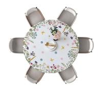 Mantel de flores - 120 cm impermeable a prueba de polvo - Mantel de flores silvestres | para propietarios de viviendas inquilinos apartamentos cocina comedor cena familiar,
