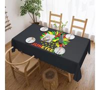 Mantel de Girasoles, Juneteenth, Mes de la Historia Afroamericana, para Comedor, Cocina, Fiesta de cumpleaños, decoración para Mesa de Comedor, Buffet, Fiestas, Patio, Camping, 137 x 183 cm