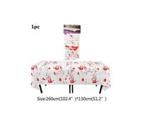 (mantel de Halloween) Vajilla desechable de Halloween Horror Huellas de manos sangrientas Plato de papel