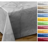 Mantel de hule lavable, ovalado, redondo, rectangular, antimanchas, piedra mármol, se puede cortar a medida, 140 x 100 cm, color gris