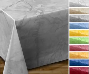 Mantel de hule lavable, ovalado, redondo, rectangular, antimanchas, piedra mármol, se puede cortar a medida, 140 x 100 cm, color gris