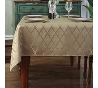 Mantel de jacquard con estampado floral, de poli ster, antiderrames, antipolvo y antiarrugas, ideal para decorar la mesa de la cocina o el comedo