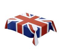 Mantel de la bandera británica, mantel de poliéster con la bandera del Reino , reutilizable, estilo Londres, para cocina, eventos jubilares, lavable, ofrece 3 opciones de tamaño para comedor en