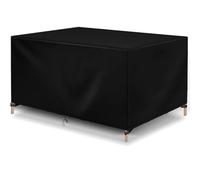 Mantel de mesa para exteriores, 210 x 180 x 80 cm, impermeable, resistente a los rayos UV, tela Oxford 420D, protector duradero para muebles, jardín, patio, mesa, parachoques, resistente a la