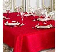 Mantel de Mesa Rojo.Tratamiento Antimanchas. Referencia: Lyon, Rojo, 59 x 78 (150 x 200cm)