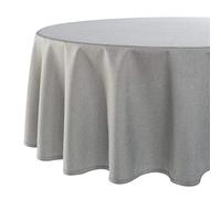 Mantel de mesa Viena Home, moderna mantelería con protección antimanchas para todo el año, gris, 160 x 220 cm ovalado