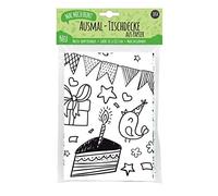 Mantel de papel para colorear, Motivo: Cumpleaños, Mantel para colorear Cumpleaños, Dibujos para colorear Cumpleaños, Colorear Cumpleaños, Decoración para fiestas de cumpleaños, Actividades infantiles