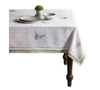 Mantel de Pascua Maison d' Hermine Flying Birds 100% algodón para Comedor de Cocina | Mesa | Decoración | Fiestas | Bodas | Primavera/Verano (Cuadrado, 137 cm x 137 cm)