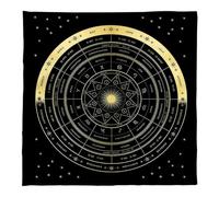 Mantel de péndulo de forma cuadrada para adivinaciones, juego de mesa, mantel metafísico, tapete de péndulo para adivinaciones, tela de cartas de tarot para leer
