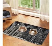Mantel de piel absorbente con diseño de catedrales góticas, 40 x 60 cm, con base de goma antideslizante para gatos y perros