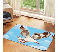 Mantel de piel absorbente para mascotas con diseño de gaviotas voladoras, apto para perros o gatos