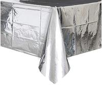 Mantel de Plástico - 2,74 m x 1,37 m - Foil Plata