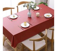 Mantel de plástico sin arrugas para cocina y comedor, para uso en interiores y exteriores, rectangular, 47.2 x 66.9 pulgadas, elegante decoración de mesa