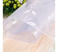Mantel de PVC transparente de tela suave, impermeable, para mesa de comedor, 1,0 mm de grosor, 80 x 200 cm, para sala de estar y comedor