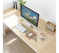Mantel de PVC transparente, impermeable, a prueba de aceite, protector de mesa de plástico resistente al calor, para comedor, cocina, decoración interior del hogar, 1 mm, 19 x 48 pulgadas
