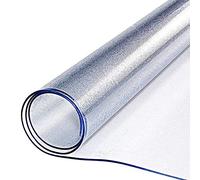 Mantel de PVC transparente personalizable, impermeable y resistente al calor, protector de mesa de comedor, mantel de vidrio suave para cocina y comedor (3 mm, 60 x 60 cm)