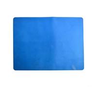 Mantel de silicona de 40 x 30 cm, antideslizante, plegable, para mesa de camping, hogar, cocina, uso al aire libre, compatible con comedor, restaurante, cafetería, picnic, negro (azul)