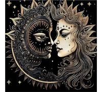 Mantel de tarot, 50 x 50/60 x 60/75 x 75 cm, mantel geométrico de adivinación, juego de mesa, almohadilla de cartas de oráculo, alfombrilla de soporte de runas