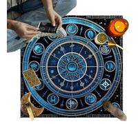 Mantel De Tarot - Diseño De De Árbol Natural | Patrón De Mar De Mariposas Y Flores Del Árbol De La Vida Para Lectura De Cartas Del Tarot Y Práctica Espiritual | Mantel - Adivinación YUso En E