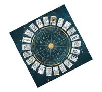 Mantel de tarot, tapete cuadrado para altar con geometría sagrada, tela de franela de alta calidad para protección de tarjetas, base antideslizante suave al tacto, impresión simbólica de alto