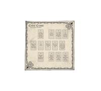 Mantel de tarots de tela para altares, constelaciones, astrología, adivinaciones, tarjetas, tapiz, decoración de pared, patrón de constelaciones, tarjeta de tarot, cubierta espiritual