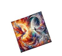 Mantel de tarots de tela para altares, fénix, diosas, astrología, mantel de adivinaciones, tarjetas, tapiz, decoración de pared, patrón de fénix, tarot, tarjeta espiritual
