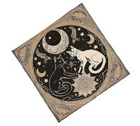 Mantel de tarots multifunción, mantel de adivinaciones, tapete de lectura de tarot, juego de mesa, almohadilla de cartas de oráculos, tapete de tarots, mantel misterioso