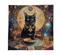 Mantel de tarots para adivinaciones, tarot, lectura, oráculos, juego de mesa, forma cuadrada, péndulos, altares, mantel para adivinar fortunas