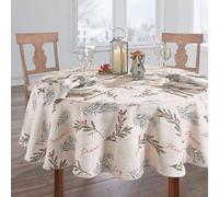Mantel de tela con adornos para rbol de Navidad de Elrene Home Fashions, redondo, 70 cm