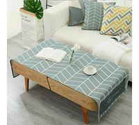 Mantel De Tela Paño De Tabla Tela Resinada Mesa De Centro Mantel Rectangular Moderno Minimalista Mesa De Centro Almohadilla Gabinete De Tv Cubierta De La Computadora Tela Arte-Wave-B_Los 70 * 180Cm