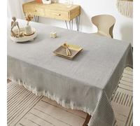 Mantel Decorativo Reutilizable For Jardín,Rectangular,Sin Planchado,Con Diseño De Gofres, Color Liso,Funda Protectora For Mesita De Noche,Mesa De Centro(Gray,51.2x51.2in)